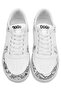 Women's Vegan Leather White Sneakers - Bon Voyage Design - 3