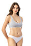 1 Piece Gray Corded Cotton Half Tank with Pads (M=70-75,L=80-85,XL=90-95,2XL=100-105)