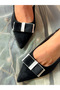 PARİ BLACK RIBBON HEELED SHOES SANDALS - 2