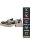 Women's Green Vegan Leather Loafers - I Do What I Want Design - 7