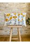 Punch Embroidered Single Decorative Daisy Design Throw Pillow Cover (panch)