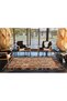 Geometric Modern Patterned Woven Base and Decorative Carpet in Frame Miravip81 - 4