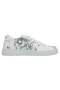 Women's Vegan Leather White Casual Sneakers - Time To Go Design - 5