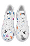 Women's Vegan Leather White Sneakers - Paper Like Design - 2