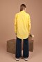 Linen Women's Shirt - Long Sleeve, Bead Embroidered, Embroidered, Loose Basen Length - 3