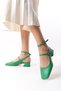 Women's Heeled Shoes Open Back Square Toe New Series Buckle Hard Hat Short Block Heel 3 Cm - 7