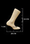 Domestic Production High Quality Polyester Female Left Foot Short Socks Mannequin - 2