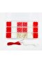 Red White Turkish Flag Fimo Bead Sand Bead Jewelry Making Set
