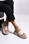 Loukerios Women's Slippers0012315 Beige - 2