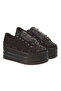 Black Glitter Women's Shoes Black Sole Black Extremely Comfortable 7cm