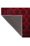 Red Geometric Modern Diamond Patterned Woven Base and Decorative Carpet Miravip95 - 5