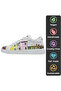 Women's Vegan Leather White Sneakers - Burano Island Design - 5