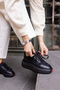 BUMMER WOMEN'S BLACK SKIN 5 CM HEEL SNEAKER - 8