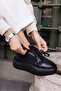 BUMMER WOMEN'S BLACK SKIN 5 CM HEEL SNEAKER - 6
