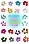22 mm Braided Beads - Threaded Beads - Braided Ball - Handmade - Braided on Wood - 5 Pieces - 2
