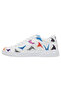 Women's Vegan Leather White Sneakers - Paper Like Design - 3