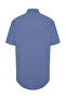 Navy Blue Slim Fit Short Sleeve Shirt - TMNSS24GO00065 - 7
