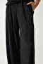 Women's Black Pleated Comfortable Blouse Pants Set MC00283 - 8