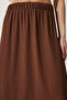 Women's Brown Flounce Summer Midi Skirt DD01231 - 5