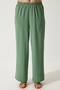Women's Green Flowing Tunic Palazzo Knitted Set TO00133 - 5