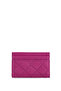 Unisex Genuine Leather Fuchsia Card Holder - 2