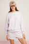 Tasha Women's Cotton Three Thread Raised Soft Corded Short Elastic Lilac Shorts - 4