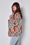 Ethnic Pattern Shawl Collar Short Knitwear Cardigan - 3