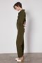 Buttoned Front, Gathered at Waist Jumpsuit - 2