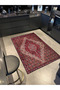 Red Baklava Flowing Motif Floral Colorful Traditional Woven Base and Decorative Carpet Miravip112 - 3