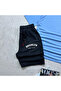 Oversize Baby Blue Relaxed Fit Brooklyn Printed T-shirt Black Shorts and Sweatpants 3-Piece Set Unisex - 2