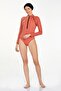 3 Different Shapes Wearable Lycra Full Covered Hijab Swimsuit Robb 4460 Cinnamon - 3