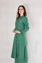 Long Linen Tunic - Green - 2