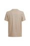 Beige Men's Crew Neck Patterned T-Shirt Z2Bi09J1314P13W-Jamey - 4