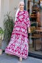 Hardy Woven Viscose Dress 848 - Fuchsia