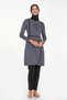 Lycra Full Covered Hijab Swimsuit Ella 4546 Anthracite - 5