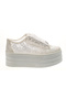 Bridal Shoes Ivory Lace 7cm Comfortable Flat Platform Lace