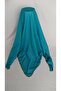 Glass Beaded Crochet Petrol Green Head Covering Scarf Prayer Cloth