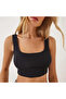 Women's Thick Strap Corded Crop Tank Top Bustier