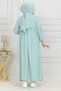 Baby Collar Gathered Children's Dress Medina Silk - 5