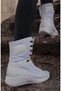 Bronze S600 Lace-Up White Boxer Unisex Sports Boots - 3
