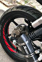 Decorative Red Wheel Strip Sticker Wheel Sticker Set for Motor (8 Pieces Wheel Strip)