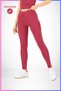 Slim Fit Leggings High Waist Recovery Plum Sports Model Flatlock Stitching Detailed Oslo 1090 - 3