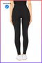 Slim Fit Black Tights High Waist Gathering Sports Model Flatlock Stitching Detailed Fit Design Oslo 1090 - 7