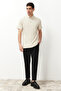 Black Italian Cut Pleated Classic Double Leg Fabric Trousers Tmnss24Pl00022 - 3
