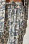 Women's Bone Gray Patterned Kimono Palazzo Pants Set EN00614 - 9