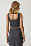 Women's Smoked Strappy Crop Pencil Skirt Knitted Set OW00041 - 8