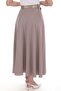 Women's Flared Skirt SPRING 100 CM LENGTH LINED Flared Skirt 779 ETAMIN PATTERN MINK COLOR - 2