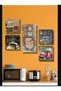 5 Piece Coffee Cups, Teapot Wall Decor Painting Set for Living Room Bedroom Concept - 3