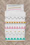 BABY AND KIDS ROOM Zigzag Patterned Duvet Cover Set