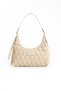 Women's Stylish Designed Quilted Embroidery Embroidered Cotton Baguette Bag - 5